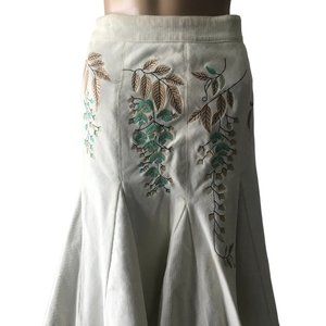Oilily corduroy Embroidered Skirt Size 28